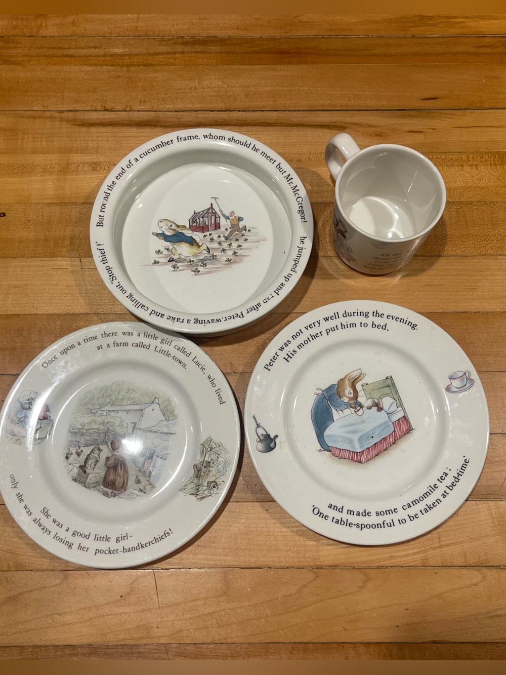 Children's Beatrix Potter Dishware Set